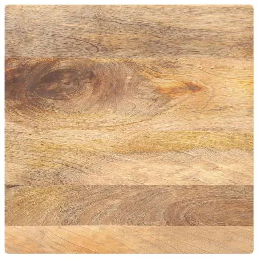 Tampo de Mesa Quadrado 50x50x3,8 cm Mangueira Maciça