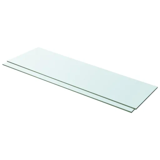 Prateleiras   100x30 cm Vidro Transparente (2 pcs)