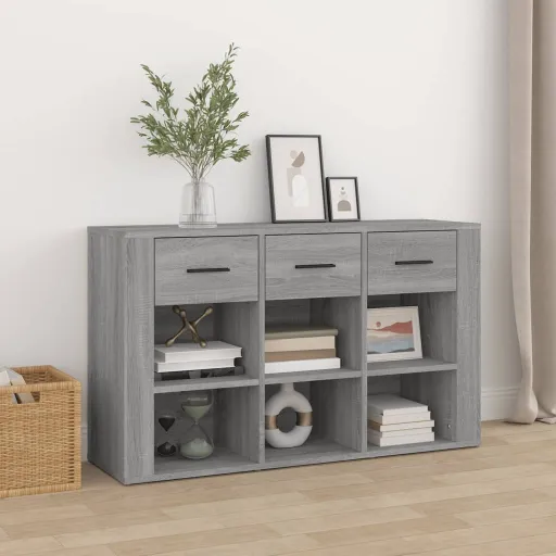 Aparador 100x30x59,5 cm Derivados de Madeira Cinzento Sonoma