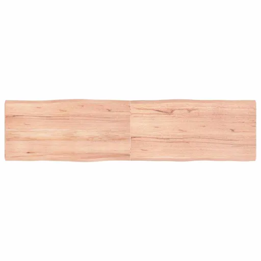 Tampo de Mesa com Bordas Vivas Carvalho Tratado Castanho-Claro