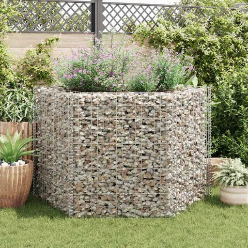 Canteiro Elevado/Cesto Gabião Hexagonal 160x140x100 cm