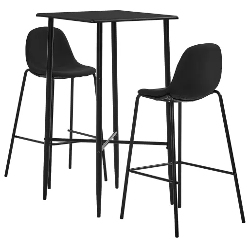 Conjunto de Bar Tecido Preto (3 pcs)