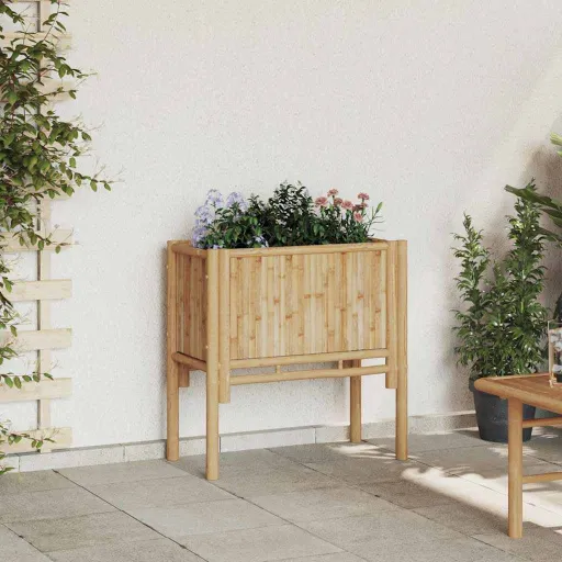 Cama Elevada Castanho 70 x 35 x 70 cm Bambu
