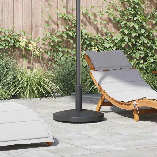 Base para Chapéu de Sol 24.6 kg Cinzento-Escuro Redondo