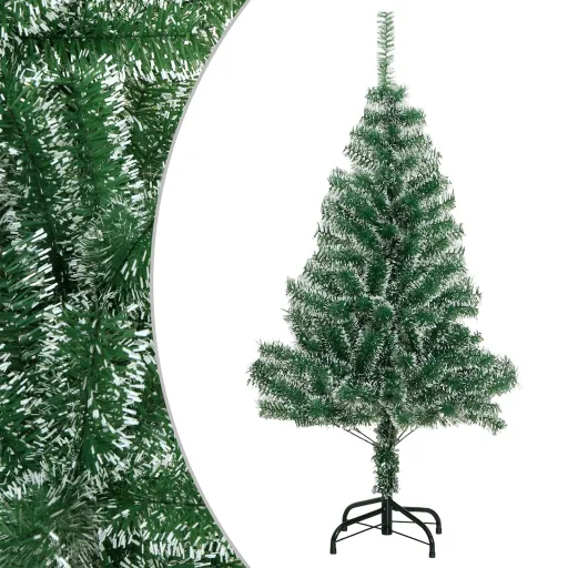Árvore de Natal Artificial c/ Flocos de Neve 150 cm Verde