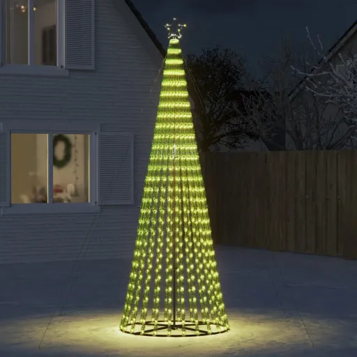LED Árvore de Natal 688 LEDs Branco Quente 300 cm