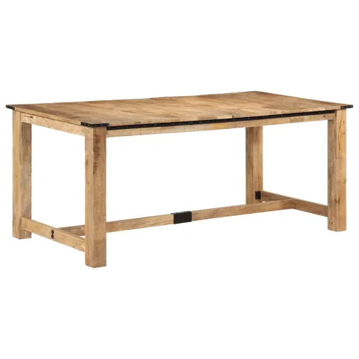 Mesa de Jantar 180x90x75 cm Madeira de Mangueira Maciça