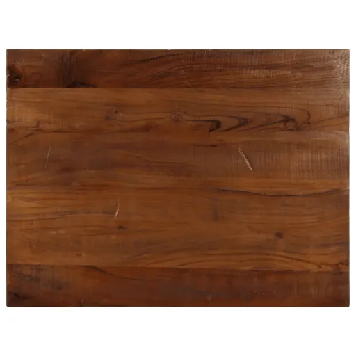 Tampo de Mesa Retangular 90x70x2,5 cm Madeira Recuperada Maciça