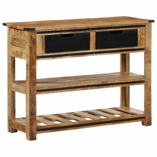 Mesa Consola 100x35x75 cm Madeira de Mangueira Maciça