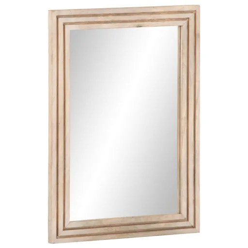 Espelho de Casa de Banho 50x70 cm Mangueira Maciça e Vidro