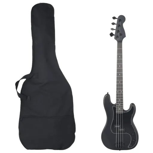 Baixo Elétrico para Iniciantes com Saco 4/4 46" Preto