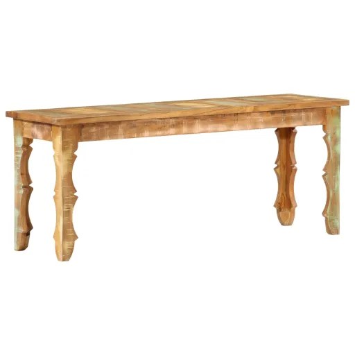 Banco 110x35x45 cm Madeira Recuperada Maciça