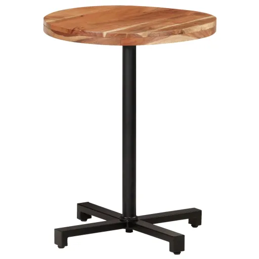 Mesa de Bistrô Quadrada Ø60x75 cm Madeira de Acácia Maciça