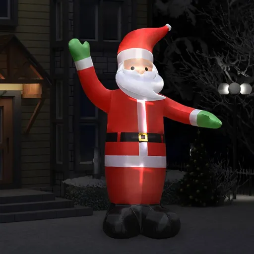 Pai Natal Insuflável com Luzes LED IP44 3 m