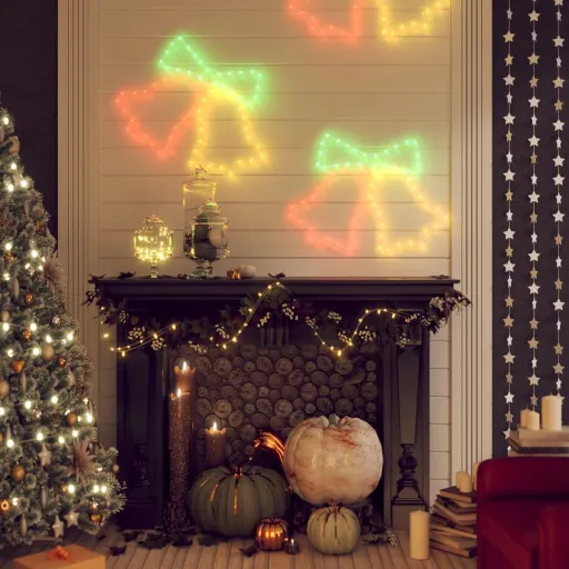 Figuras de Sinos de Natal com 72 Luzes LED   50x56 cm (3 pcs)