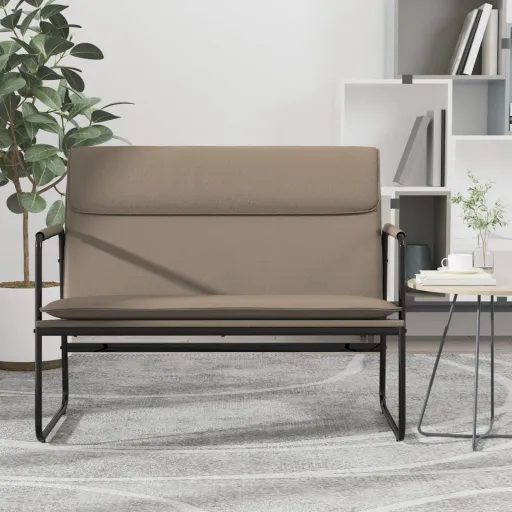 Banco 100x64x80 cm Couro Artificial Cor Cappuccino