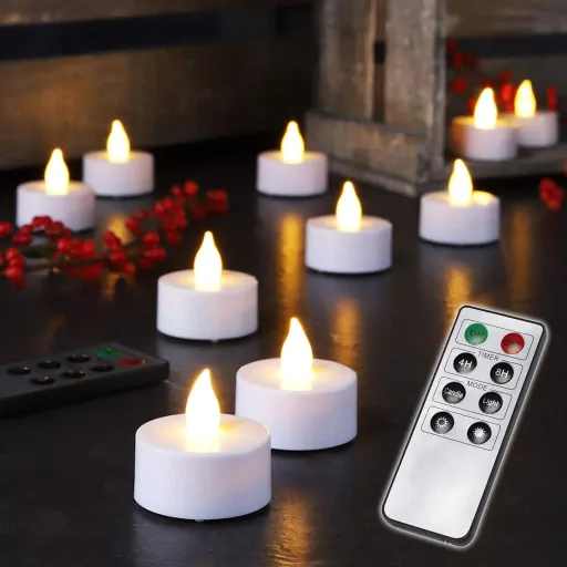 HI Velas Pequenas com Comando   (10 pcs)