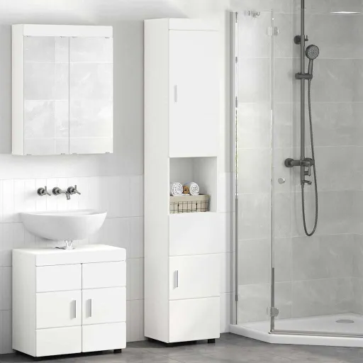 Conjunto de Armários para Banheiro TULUM Branco
