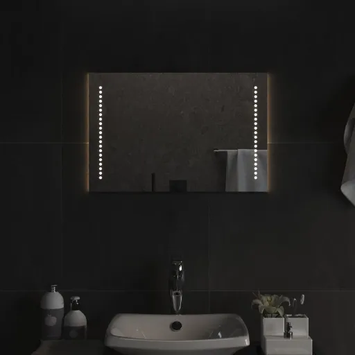 Espelho de Casa de Banho com Luzes LED 40x60 cm