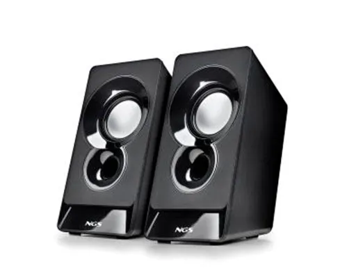 Coluna Ngs Sb10 para pc 12w Stereo Usb Entrada Jack 3,5 mm Cor Preto