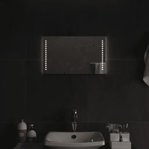 Espelho de Casa de Banho com Luzes LED 30x50 cm