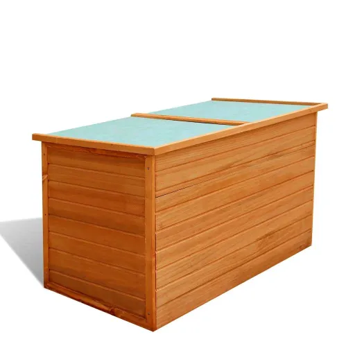 Caixa de Arrumação para Jardim 126x72x72 cm Madeira