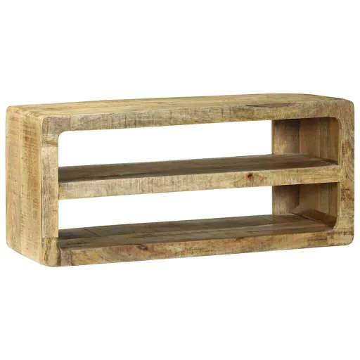 Gabinete para TV 80 x 32 x 36 cm Madeira de Mangueira Maciça