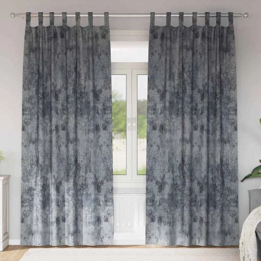 Cortinas de Veludo   Cinza Prata 225 x 140 cm Veludo (2 pcs)