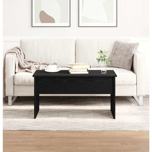 Mesa de Centro Carvalho Preto 80 x 50,5 x 41,5 cm