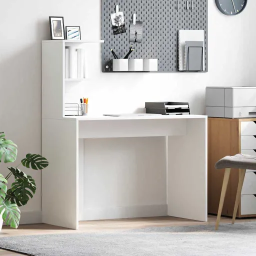 Mesa Branco 102 x 50 x 124 cm Derivados de Madeira