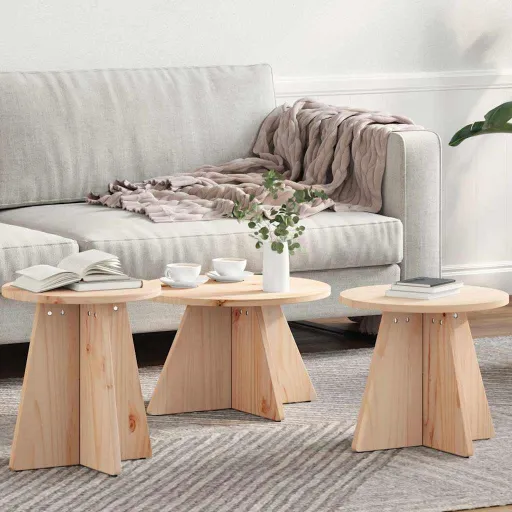 Mesa de Centro   Natural (3 pcs)