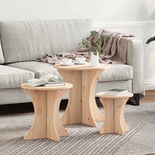 Mesa de Centro   Natural (3 pcs)
