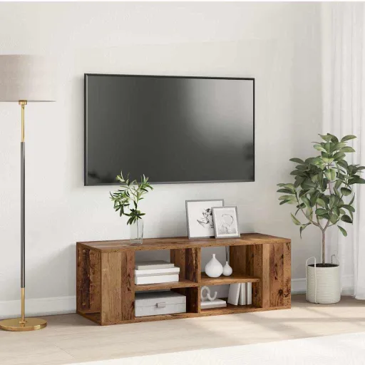 Conjunto de Móvel de TV Madeira Antiga 102 x 35 x 35 cm