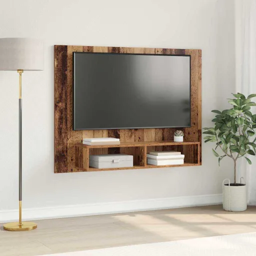 Conjunto de Móvel de TV Madeira Antiga 120 x 23,5 x 90 cm