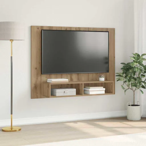 Conjunto de Móvel de TV Carvalho Artesanal 120 x 23,5 x 90 cm