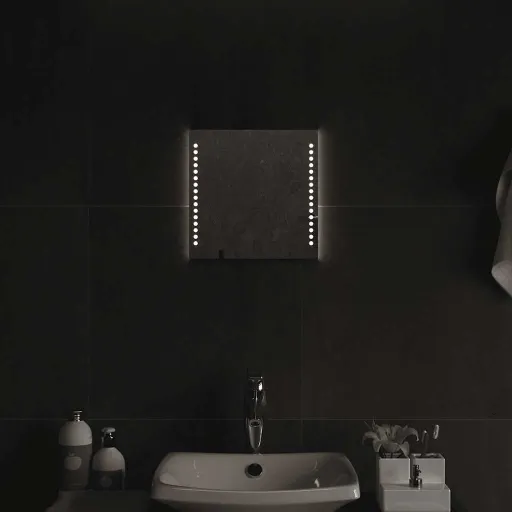 Espelho de Casa de Banho com Luzes LED 30x30 cm
