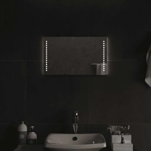 Espelho de Casa de Banho com Luzes LED 50x30 cm