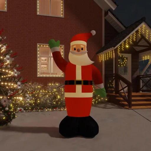 Pai Natal Insuflável com Luzes LED 370 cm