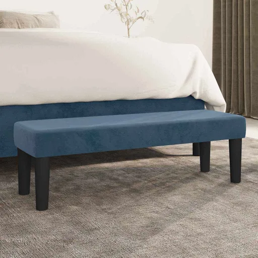 | Banco | Azul Escuro 100 x 30 x 30 cm Veludo
