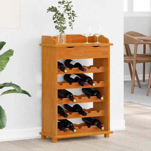 Escorredor de Vinho Castanho 58 x 28 x 90 cm