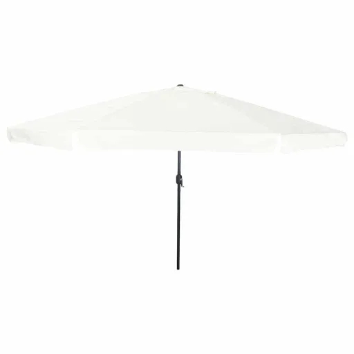 Guarda-Sol de Jardim Areia 394 x 394 x 248 cm Poliéster e Aço