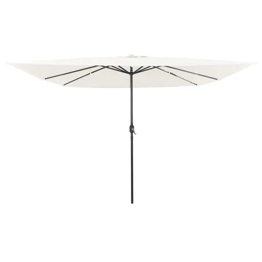 Guarda-Sol de Jardim Areia 295 x 295 x 245 cm Poliéster e Aço