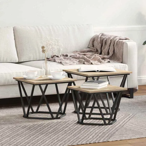 Mesa de Centro   Carvalho Sonoma (3 pcs)