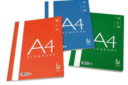 Recarga de Folhas A4 Liso 100 Fls 100GR – 4School