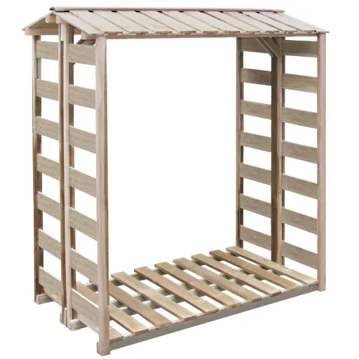 Abrigo para Arrumação de Lenha 150x90x176 cm Pinho Impregnado