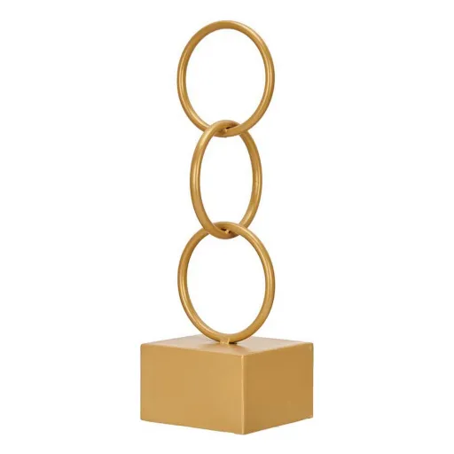 Figura Decorativa Gift Decor Dourado Aros 12,5 x 40,5 x 12,5 cm