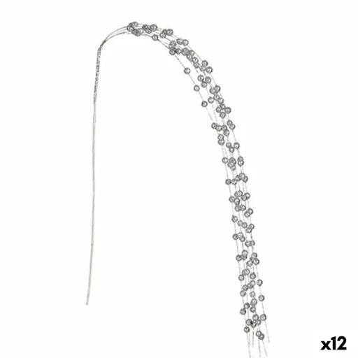 Rama Krist+ Prateado Bolas 140 cm (12 Unidades)