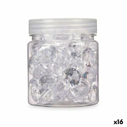 Pedras Decorativas Gift Decor Transparente 150 g Diamante (16 Unidades)