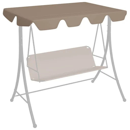 Toldo Suplente Baloiço Jardim Cinza-Acastanhado