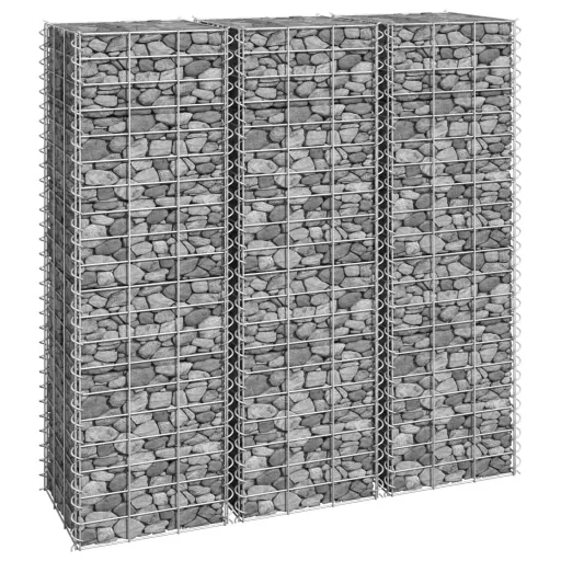 Canteiro/Gabião Elevado   30x30x100 cm Ferro (3 pcs)